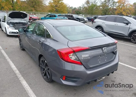 2020 Honda Civic Sport из США, поврежденный, VIN 2HGFC2F87LH573389